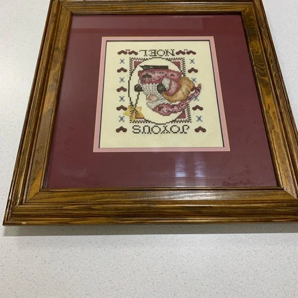 Joyous Noel Framed Cross-Stitch Art - Picture 12 of 16